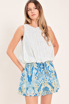 Island Vibe Woven Top and Short Set