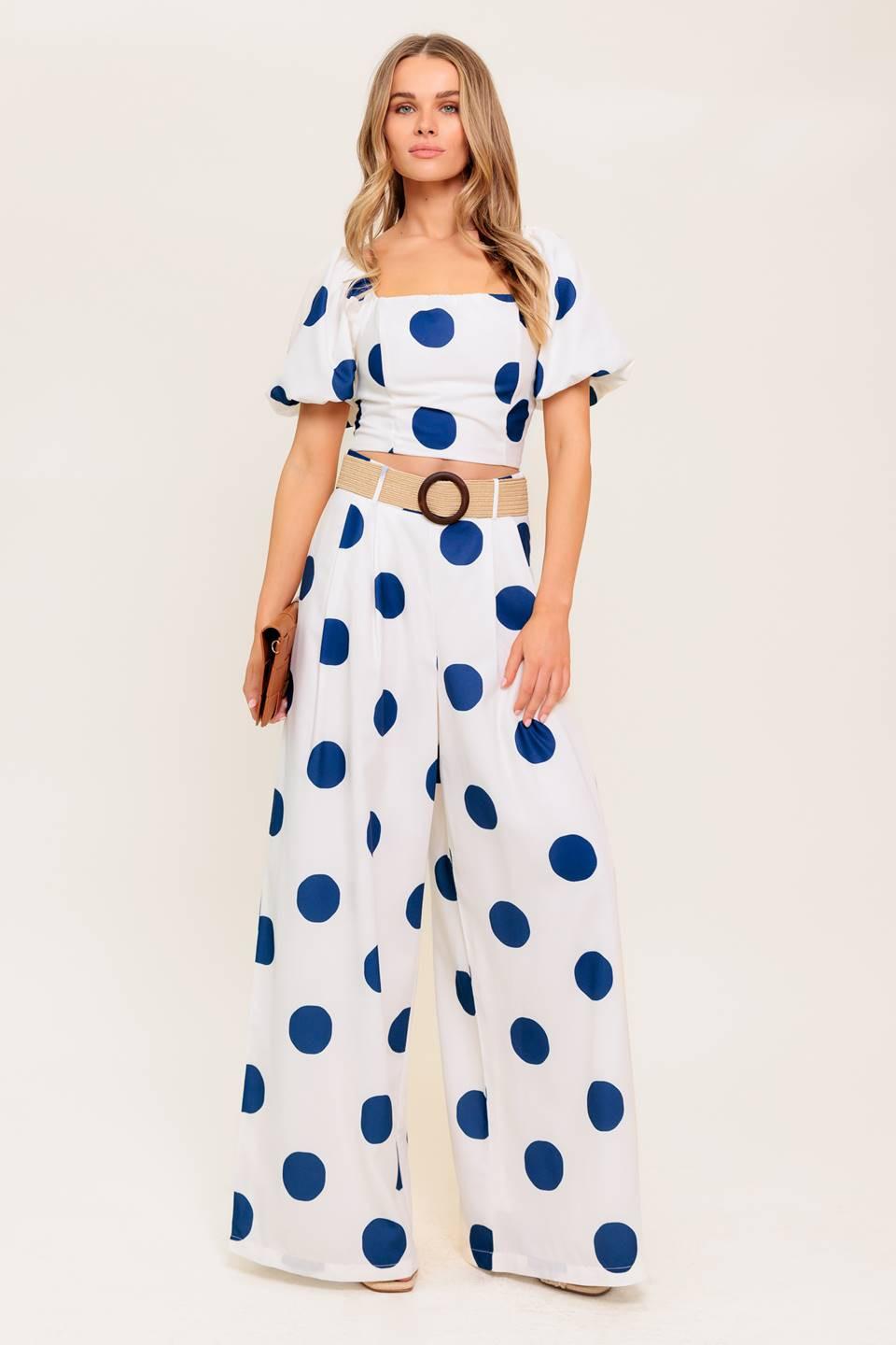 Coconut Kiss Navy Top And Pant Set
