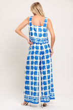 ISLAND SHELL WOVEN TOP AND PANT SET