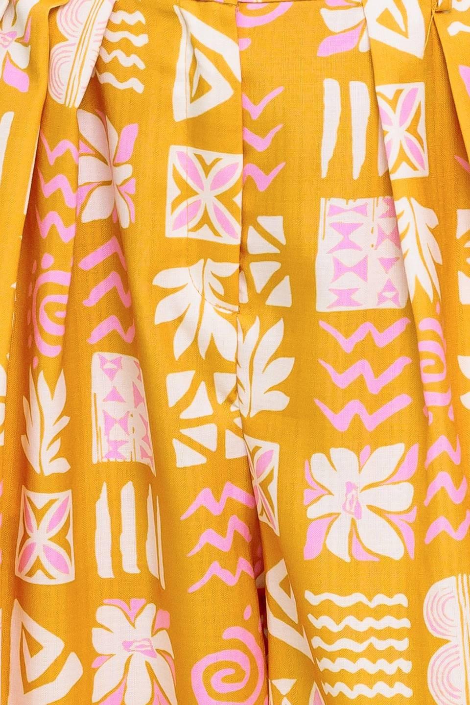 Pretty Meadow Woven Top And Pant Set
