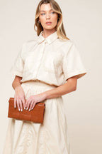 LAYTON CREAM WOVEN TOP