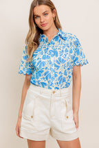 WANDER LEAF WOVEN TOP