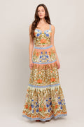 Sweet Meadow Memories Woven Top And Skirt Set
