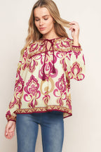 FUSION GROOVE WOVEN TOP