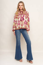 FUSION GROOVE WOVEN TOP