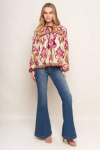 FUSION GROOVE WOVEN TOP