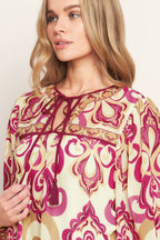 FUSION GROOVE WOVEN TOP