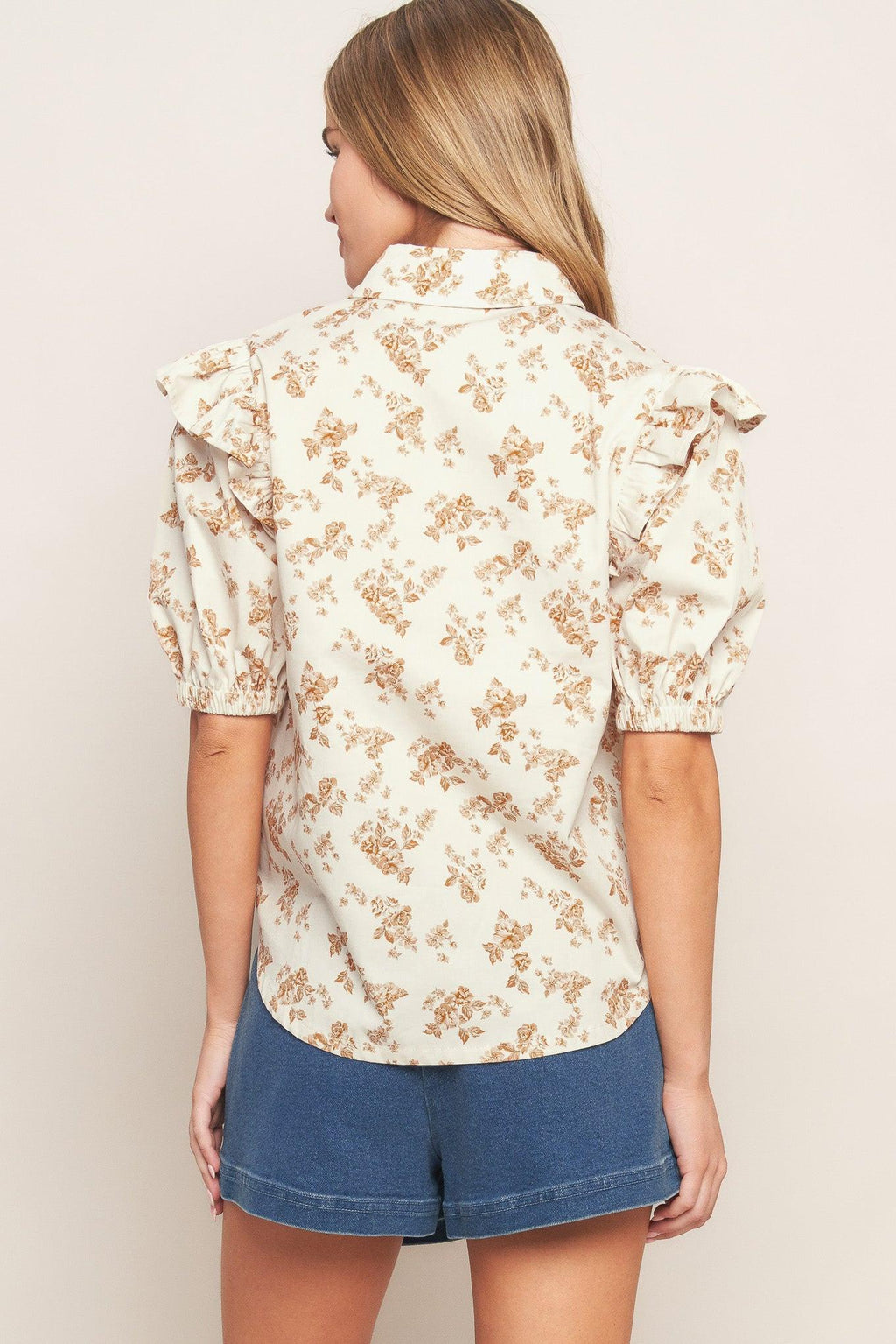 Sweet Terracotta Woven Top