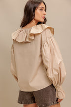 COUTURE CODE WOVEN TOP