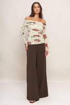 CREAM & BLOOM DELIGHT POWER MESH TOP