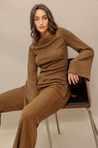 FLARE TOUCH SOLID TUNIC TOP