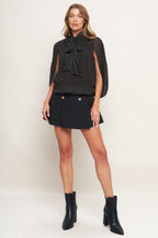 Midnight Dot Chic Top
