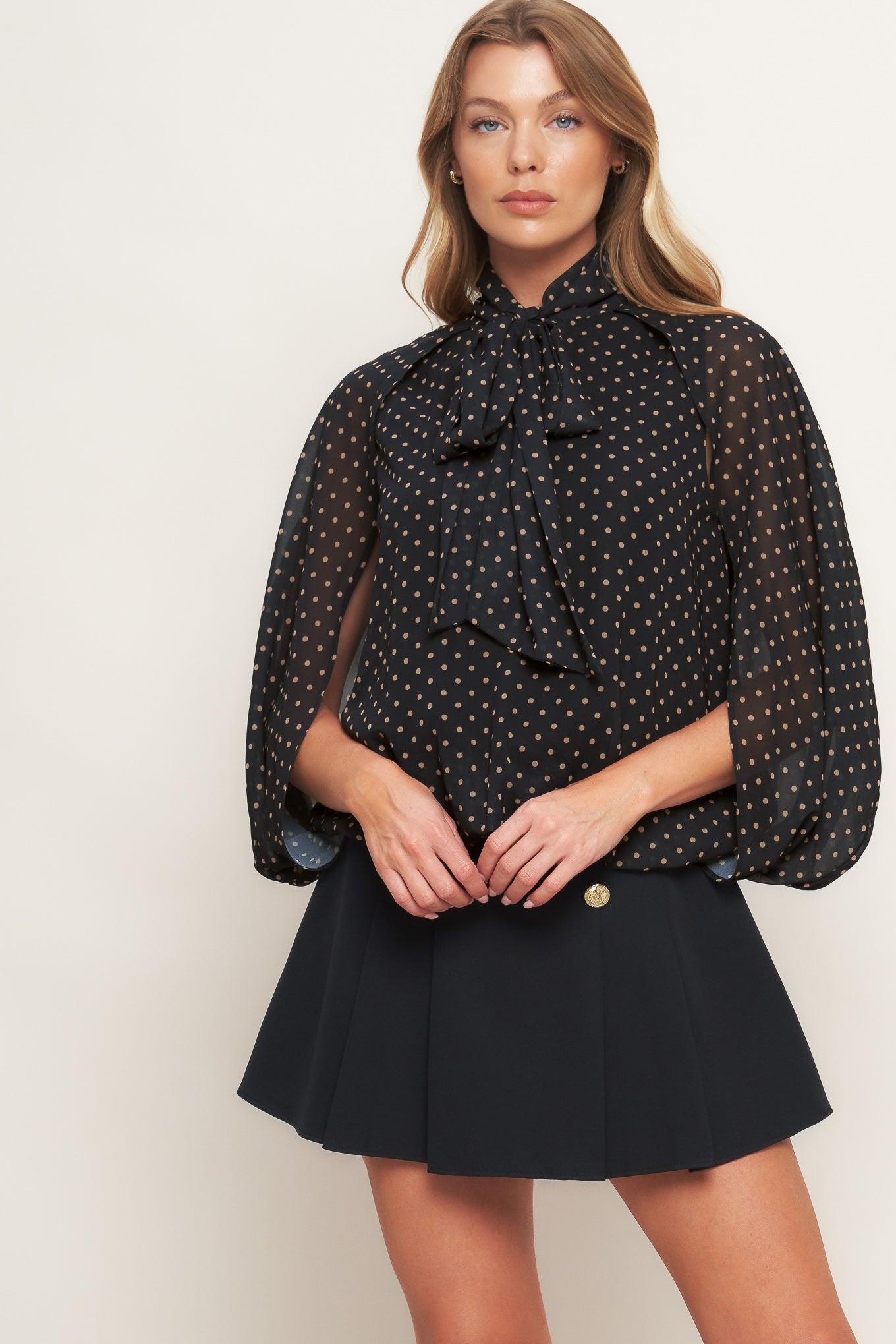 Midnight Dot Chic Top