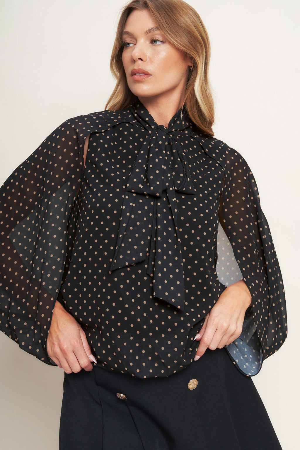 Midnight Dot Chic Top