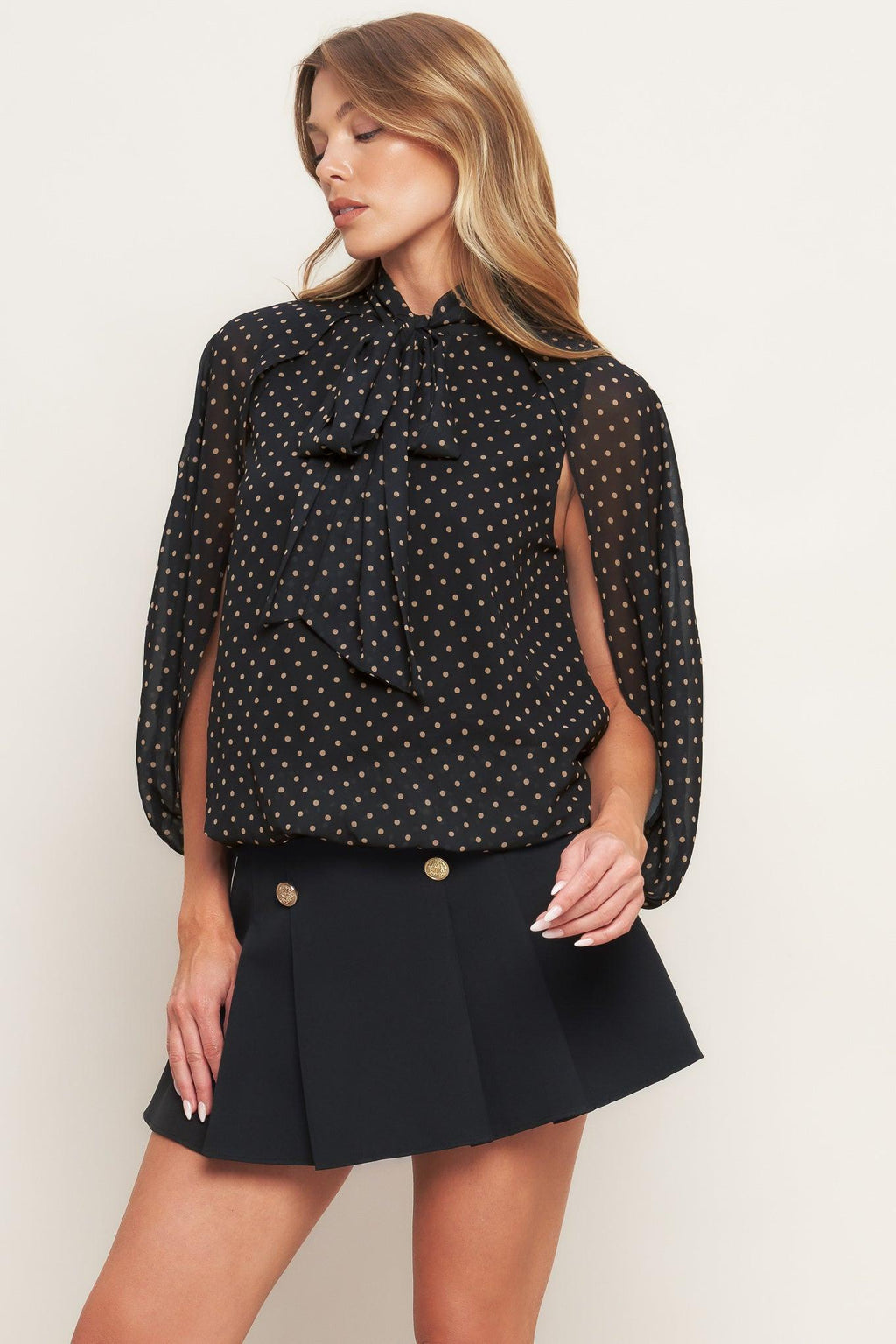 Midnight Dot Chic Top