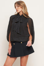 Midnight Dot Chic Top