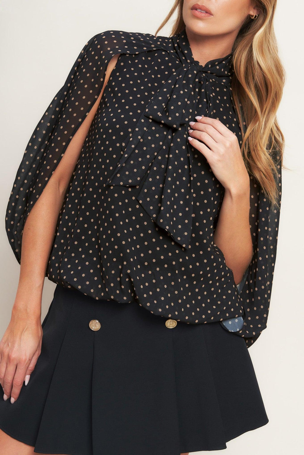 Midnight Dot Chic Top