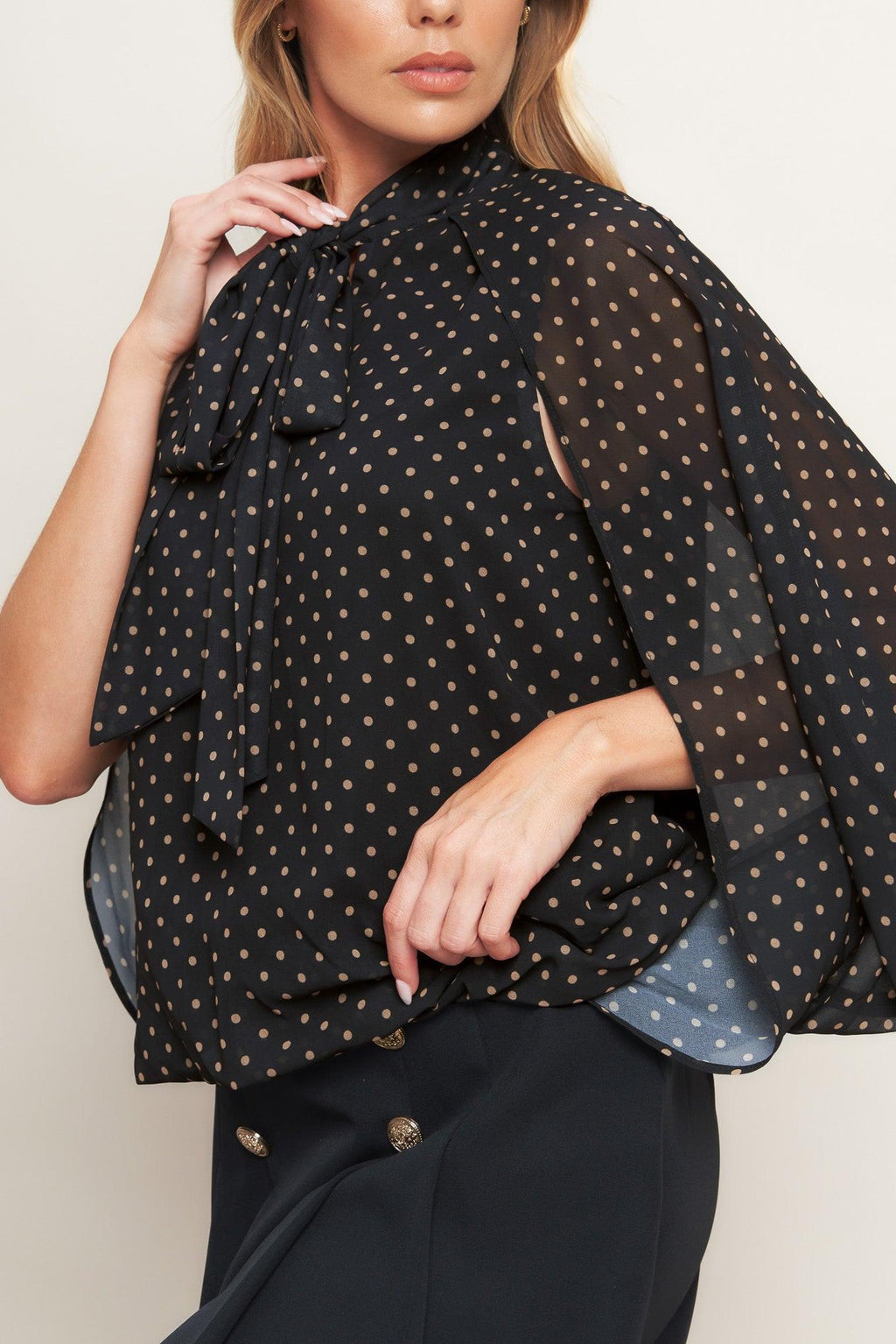 Midnight Dot Chic Top