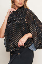 Midnight Dot Chic Top
