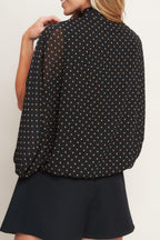 Midnight Dot Chic Top