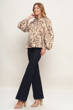 WILD CHIC CREAM WOVEN TOP