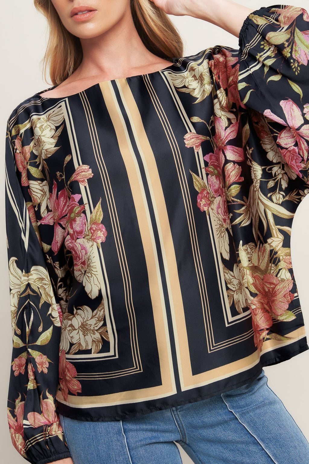 ROYAL TAPESTRY WOVEN TOP