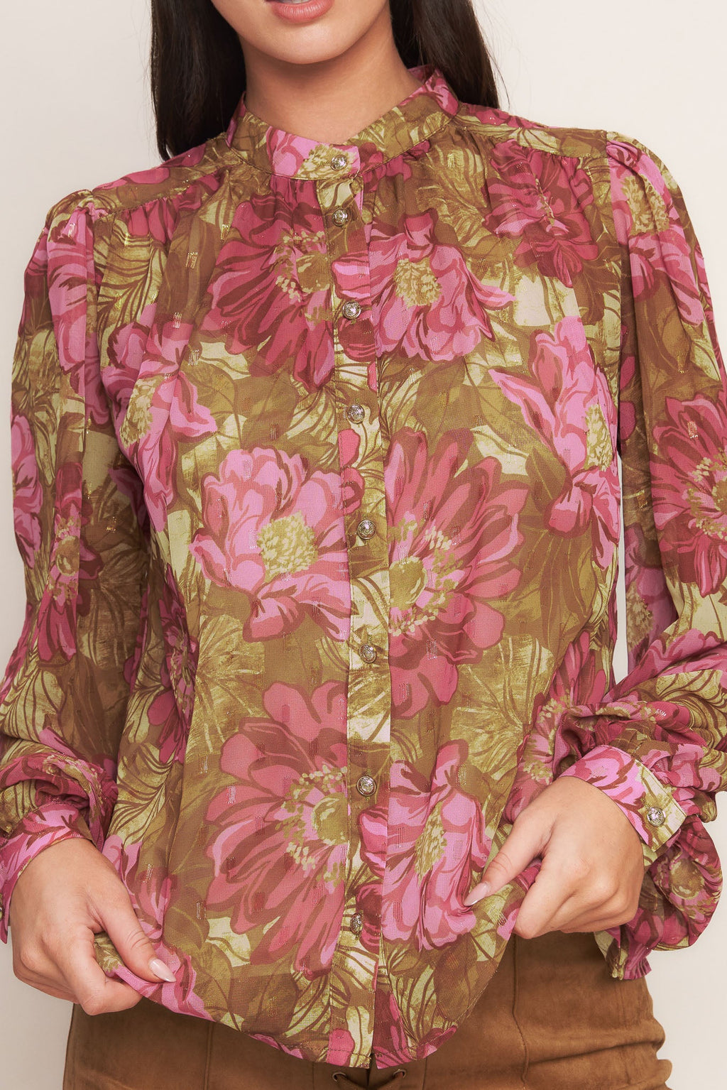 SECRET PETALS WOVEN TOP
