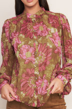SECRET PETALS WOVEN TOP