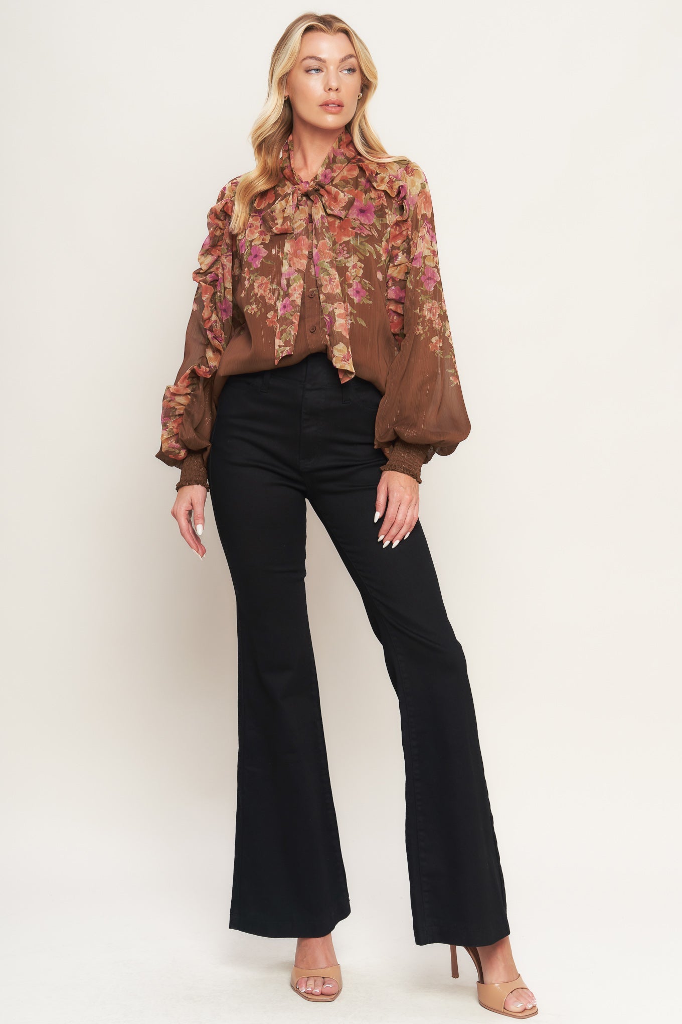 EARTHLY ROMANCE WOVEN TOP