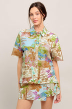 Sunshine Getaway Woven Top