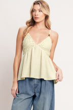 DESERT BLOOM WOVEN TOP
