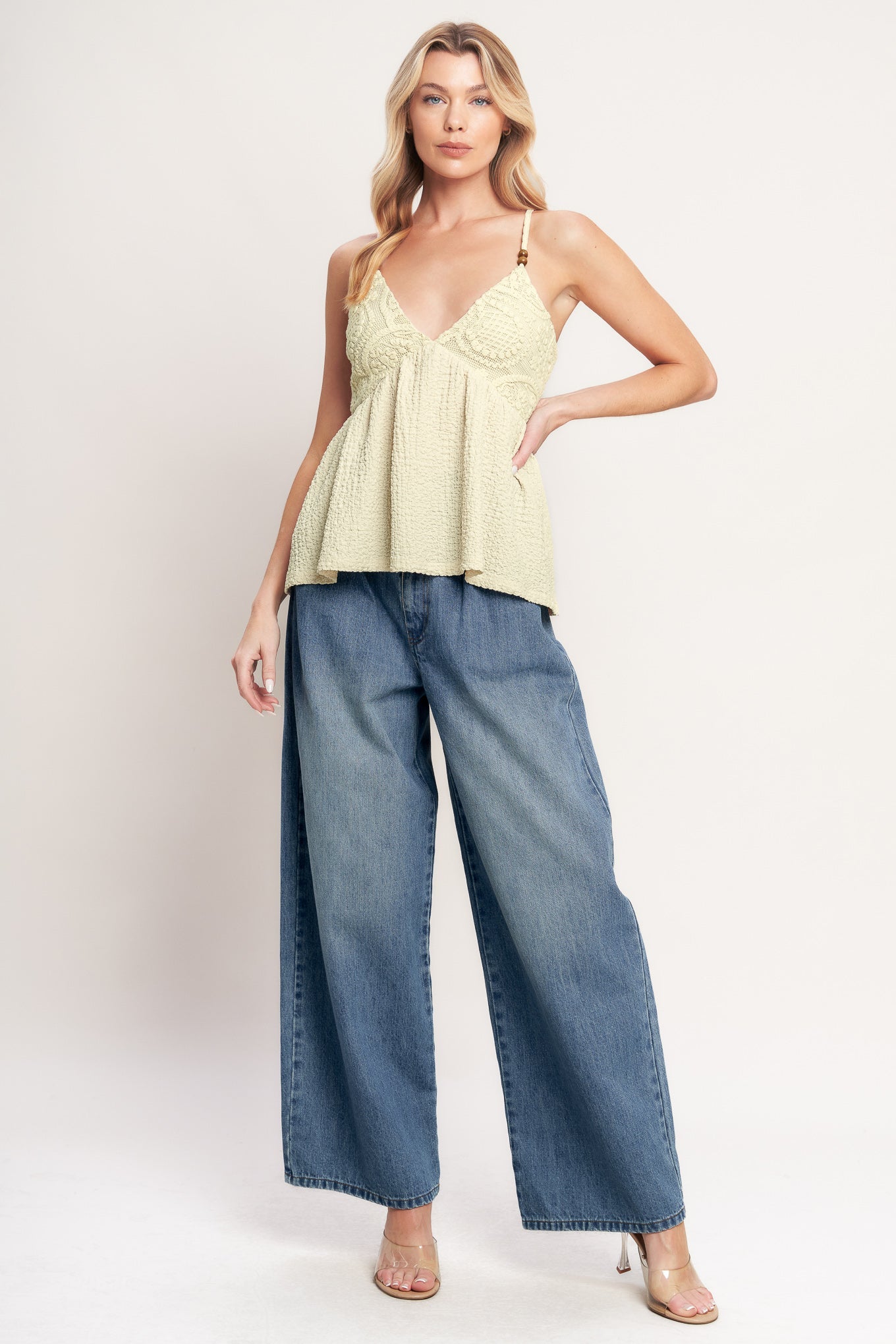 DESERT BLOOM WOVEN TOP