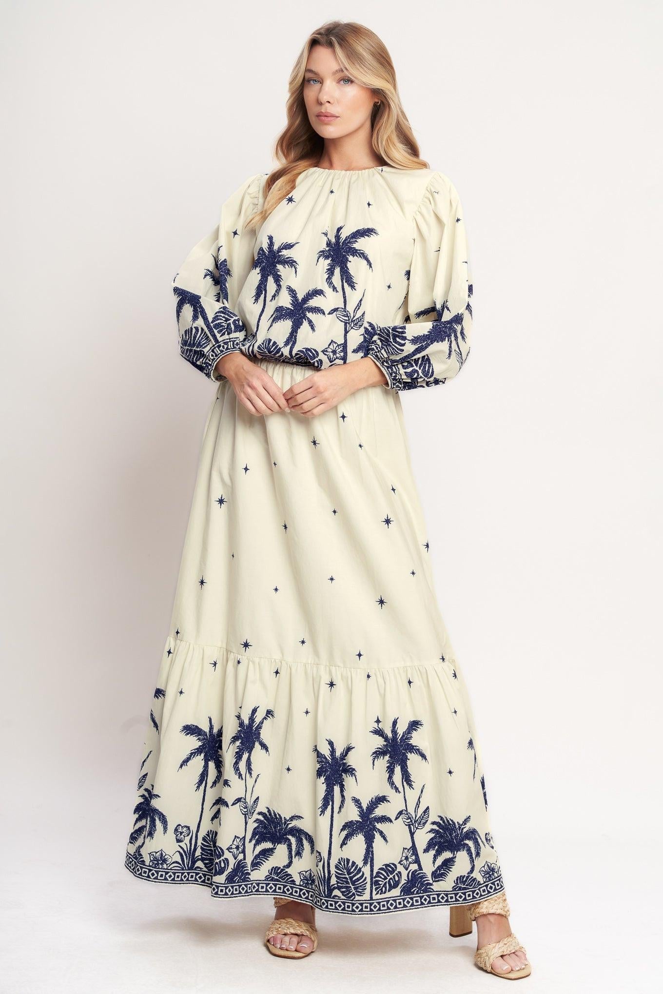 Boho Constellation Woven Top