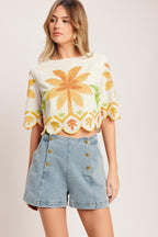 Vintage Island Crop Top