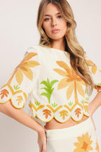 Vintage Island Crop Top