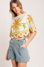 Vintage Island Crop Top
