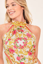 Luxe Love Story Woven Crop Top