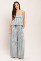 Coastal Day Stripe Woven Top