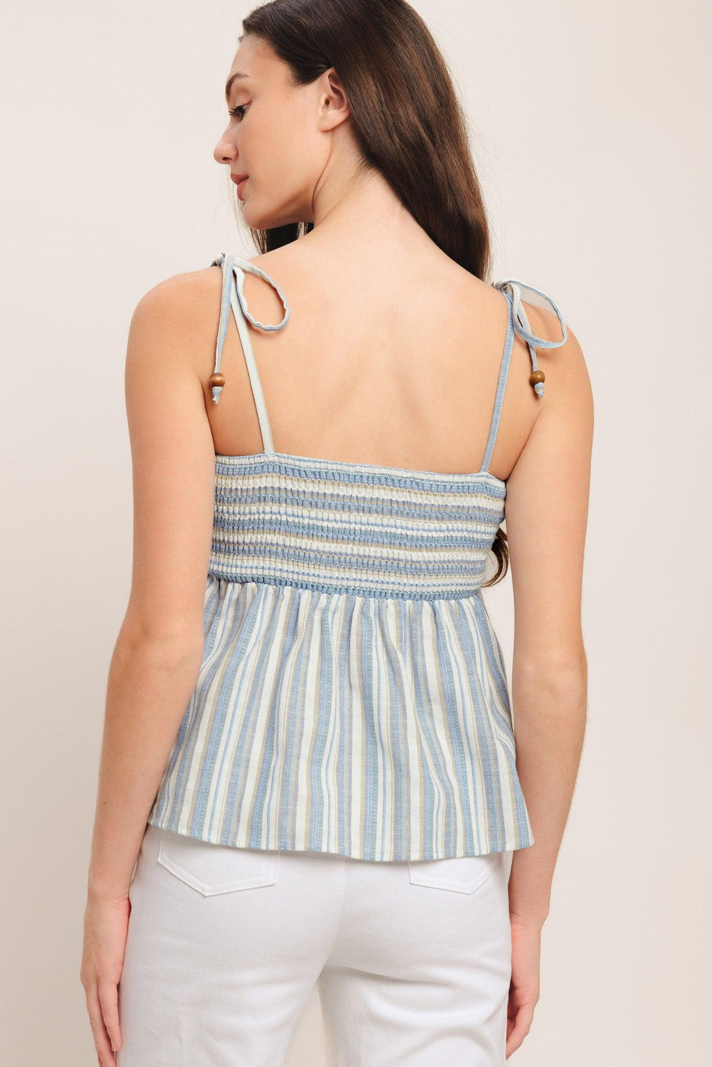 Coastal Day Stripe Woven Top