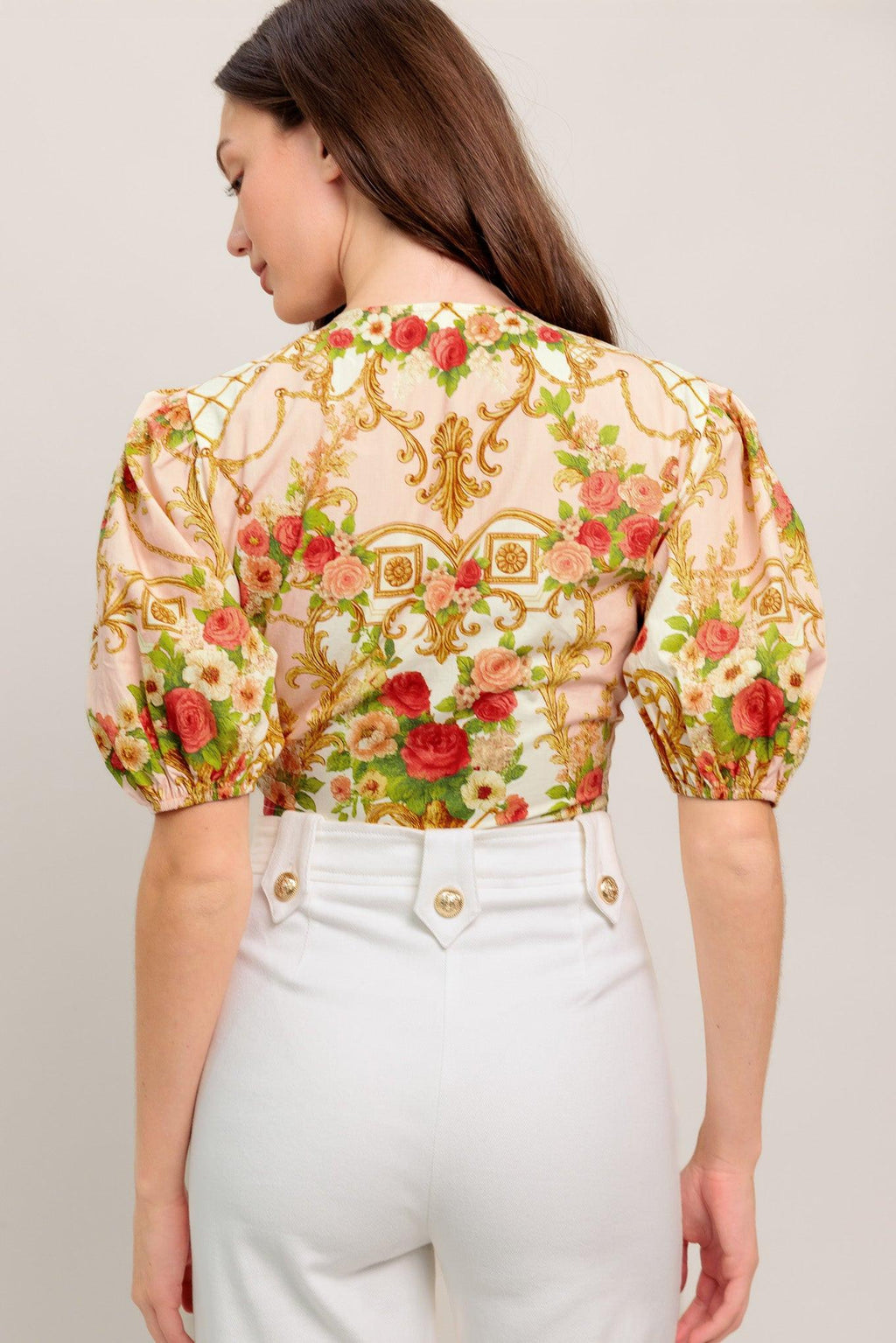 Palace Rose Statement Crop Top