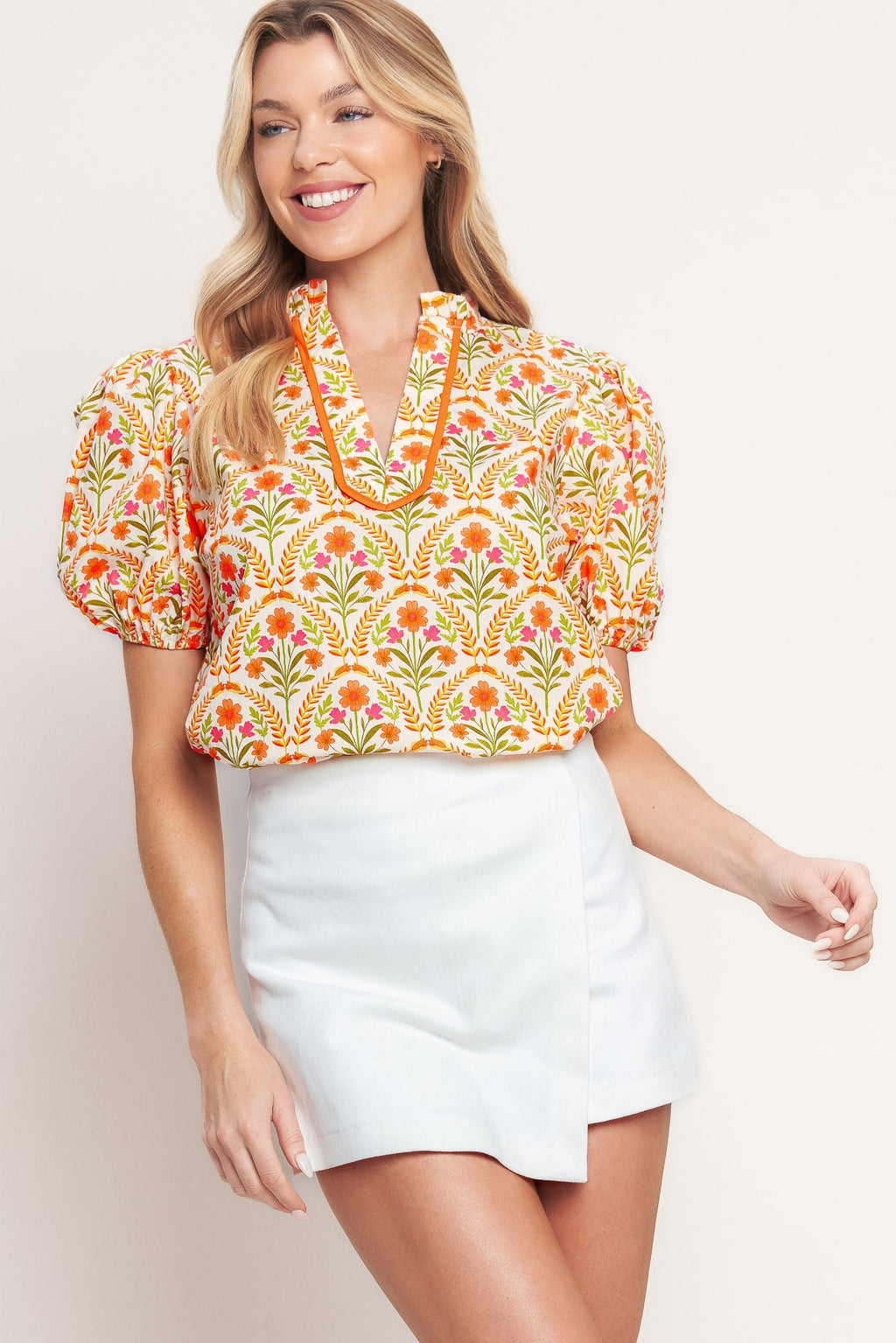 JUST ADD SUNSHINE WOVEN TOP