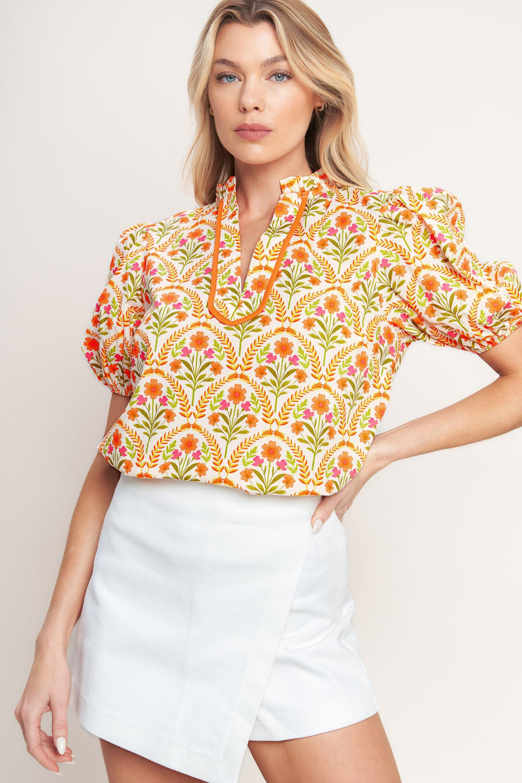 JUST ADD SUNSHINE WOVEN TOP
