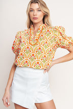 JUST ADD SUNSHINE WOVEN TOP