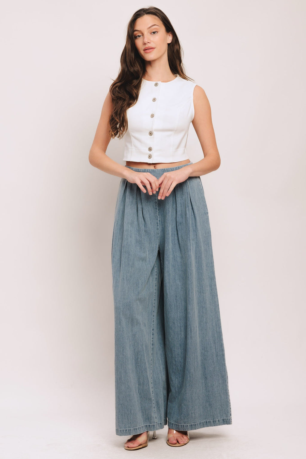 EASY WEAR WESTERN WOVEN TOP