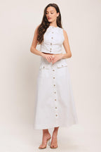 EASY WEAR WESTERN WOVEN TOP
