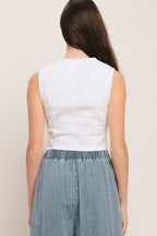 EASY WEAR WESTERN WOVEN TOP