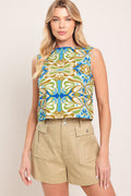 Island Mosaic Crop Top