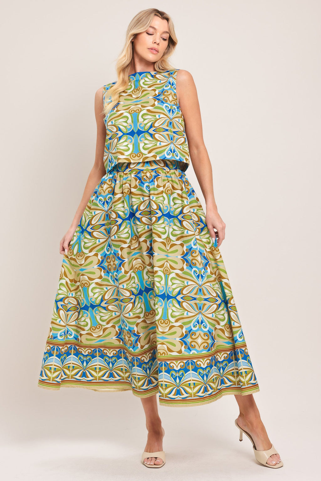 Island Mosaic Crop Top