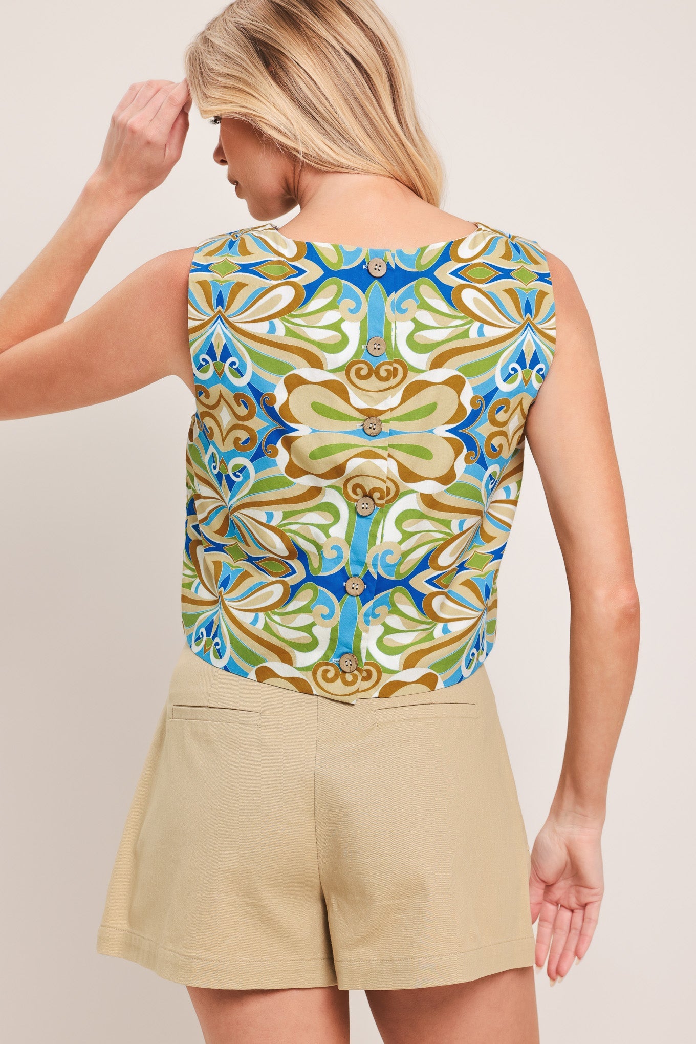 Island Mosaic Crop Top