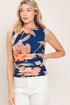 DEEP SEA BLOOM POWER MESH TANK TOP